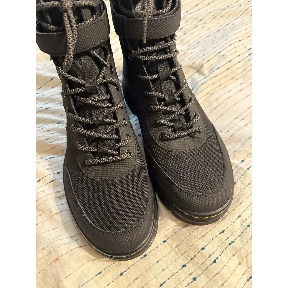 DR. MARTENS NEW COMBS TECH EXTRA TOUGH POLY CASUAL BOOT Black Nylon Size 10 Men